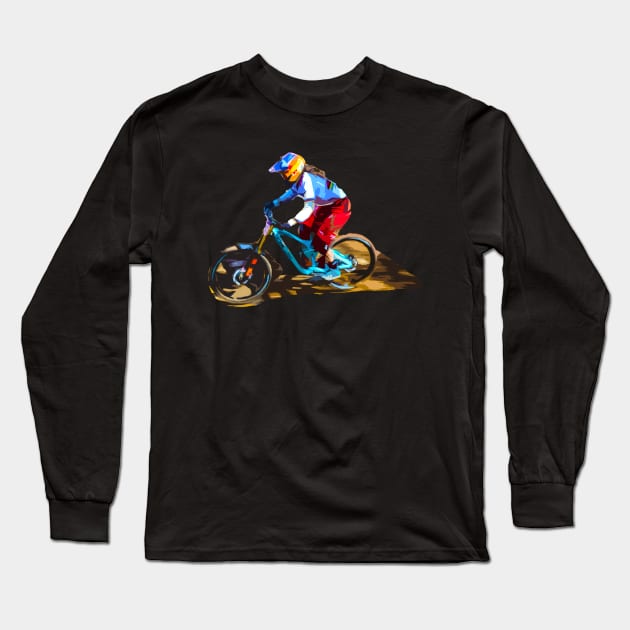 mtb Long Sleeve T-Shirt by rickylabellevie